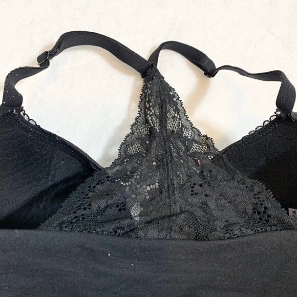 Victoria's Secret lace racerback front clasp full coverage underwire bra - 32DDD - Picture 4 of 7